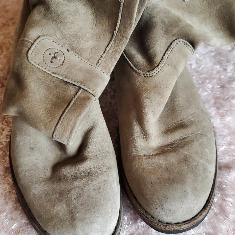 Distressed Leather Booties by Fiorentini + Baker
